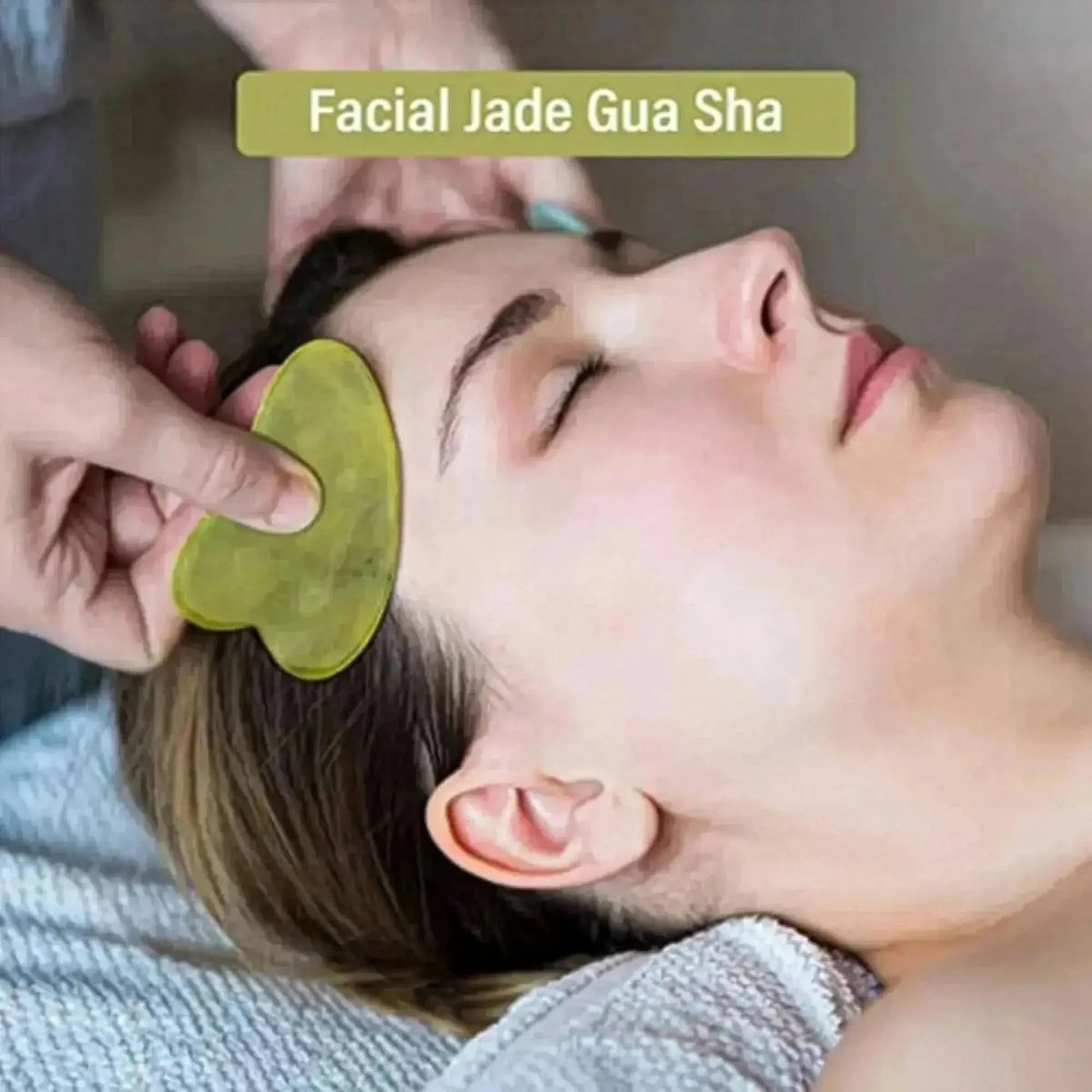 Set Massage Jade & Gua Sha Naturel - Saylana