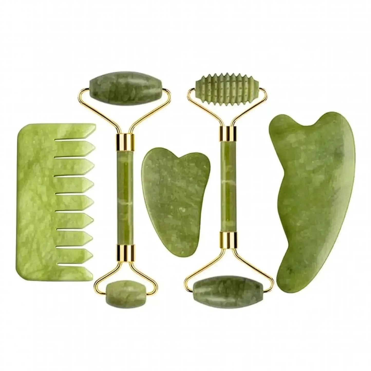 Set Massage Jade & Gua Sha Naturel - Saylana