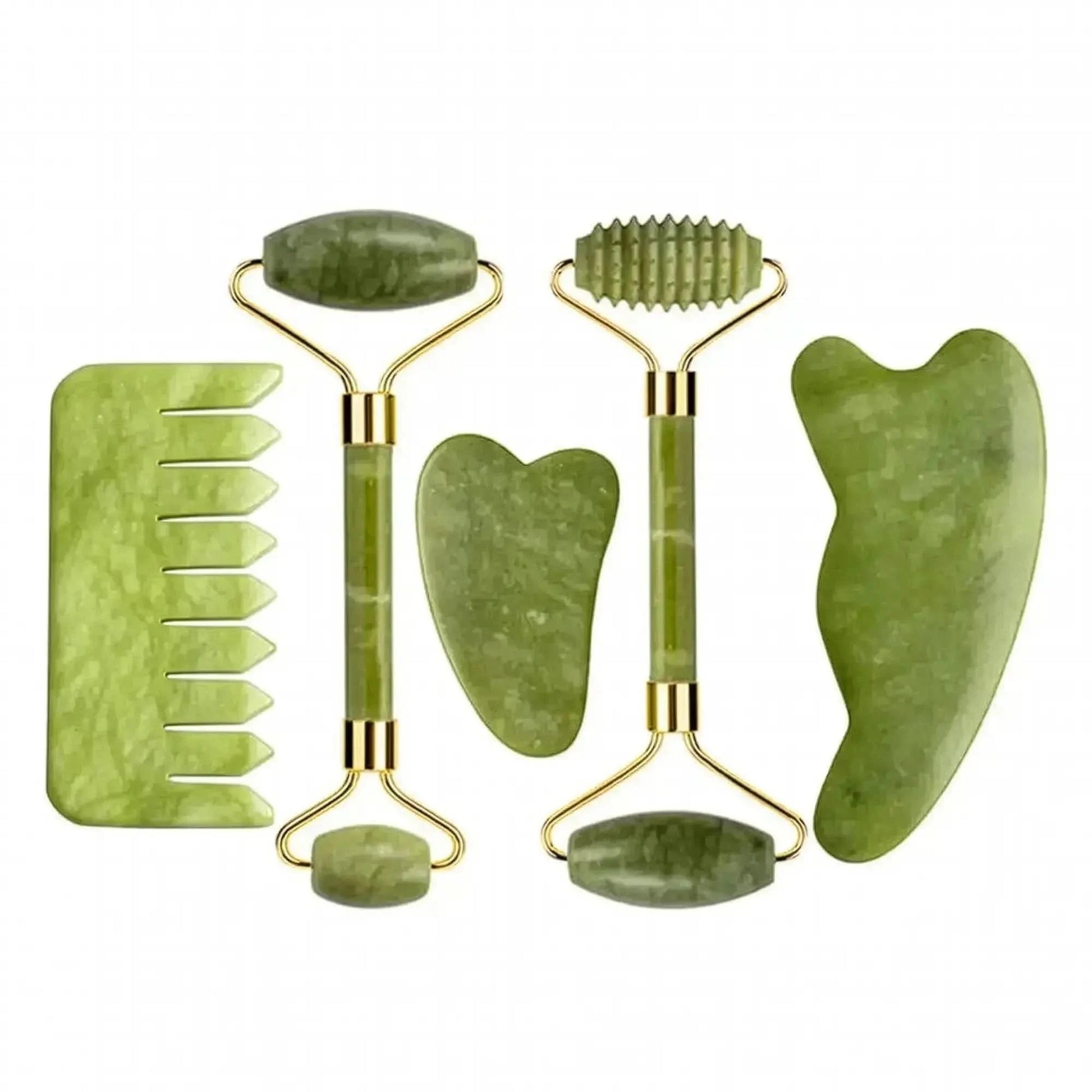Set Massage Jade & Gua Sha Naturel - Saylana