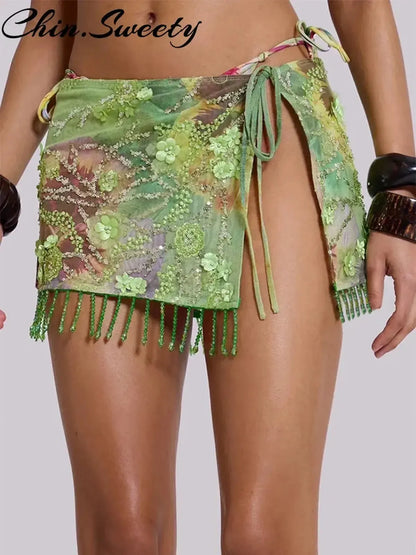 Set Paillettes Plage Femme-Saylana