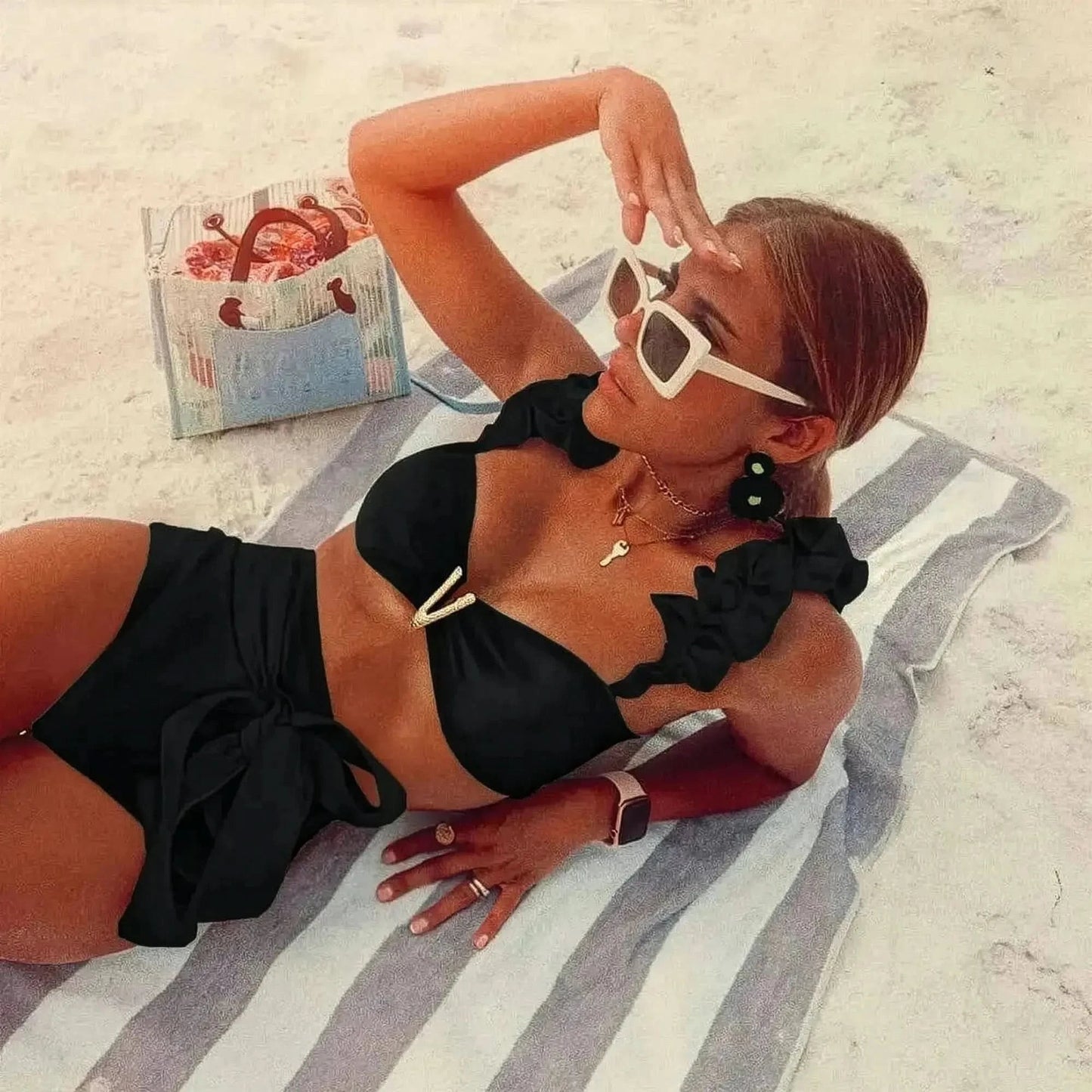 Set Plage 2 Pièces : Liens & Rembourrage - Saylana