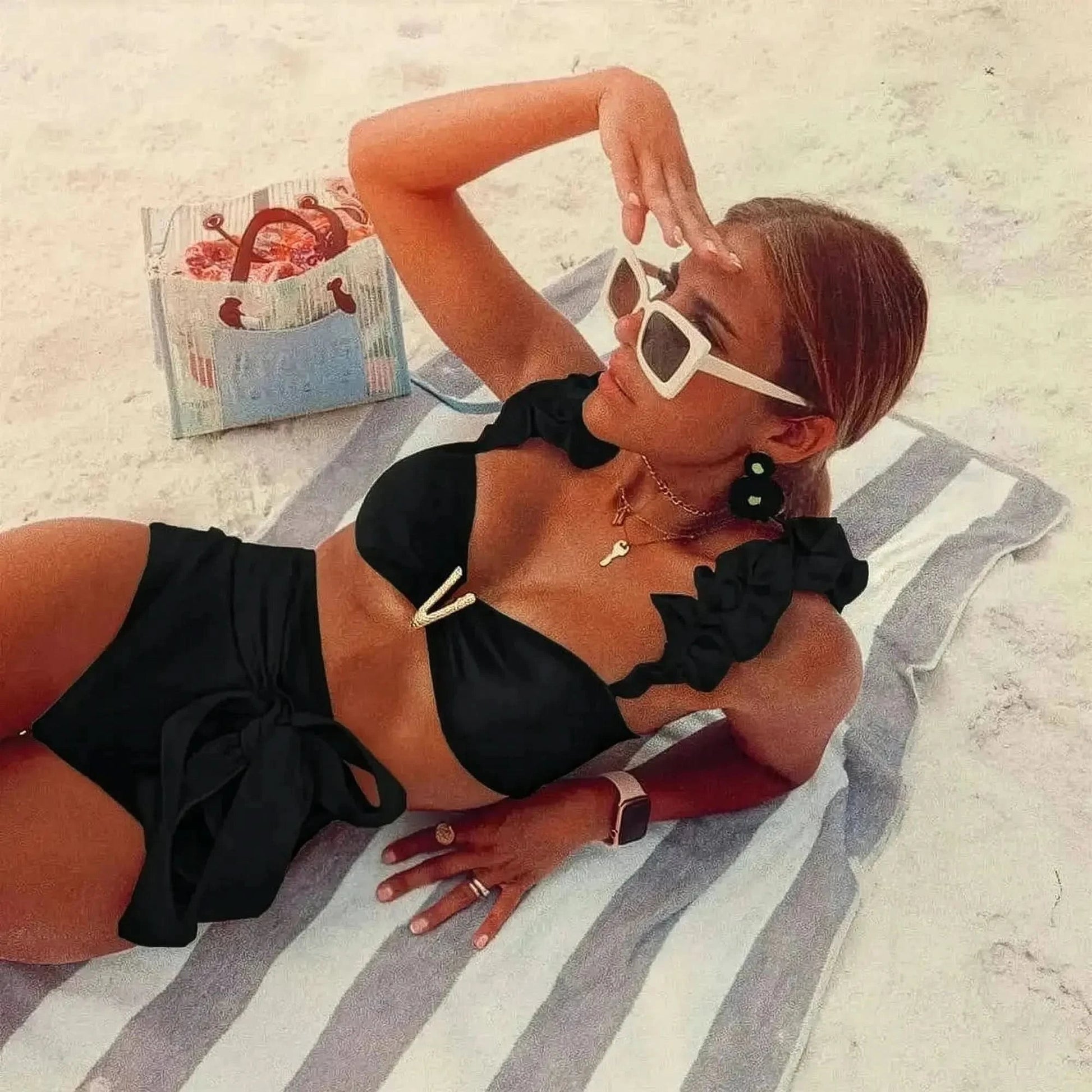 Set Plage 2 Pièces : Liens & Rembourrage - Saylana