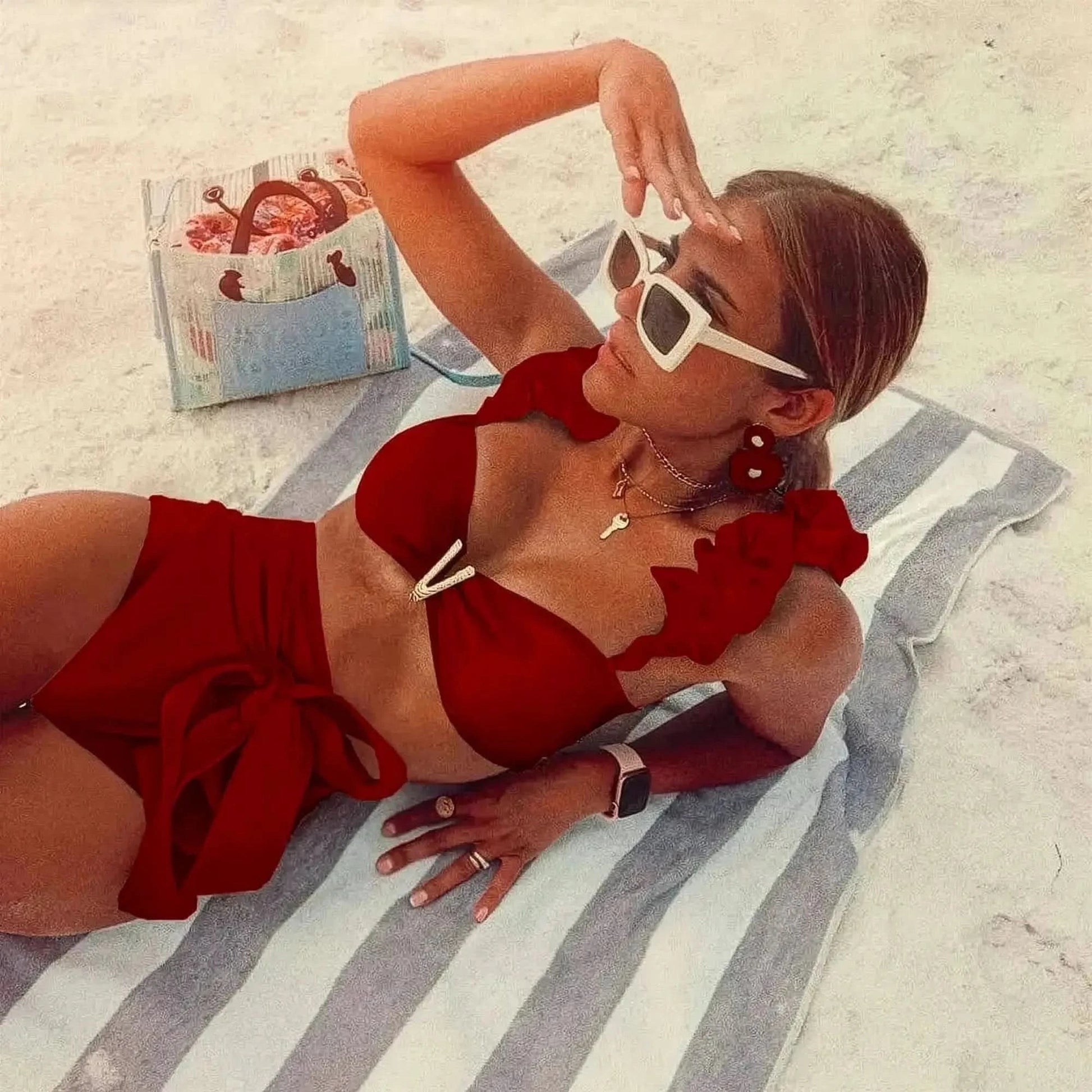 Set Plage 2 Pièces : Liens & Rembourrage - Saylana