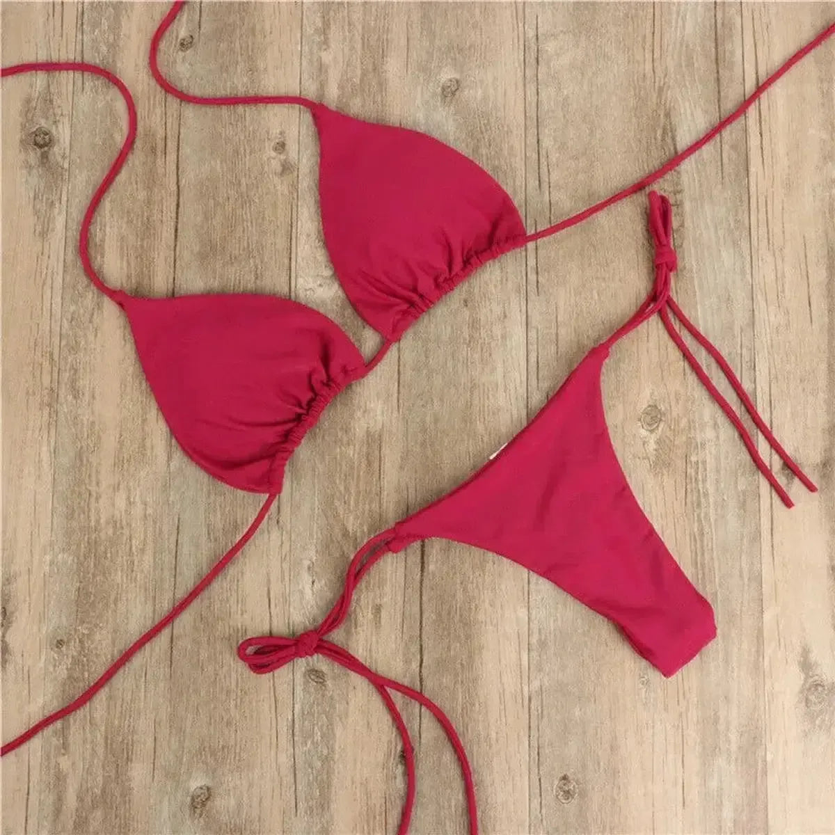 Set Plage : Haut Rembourré & String-Saylana