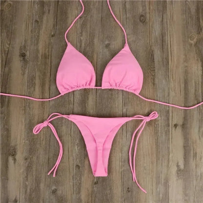 Set Plage : Haut Rembourré & String-Saylana