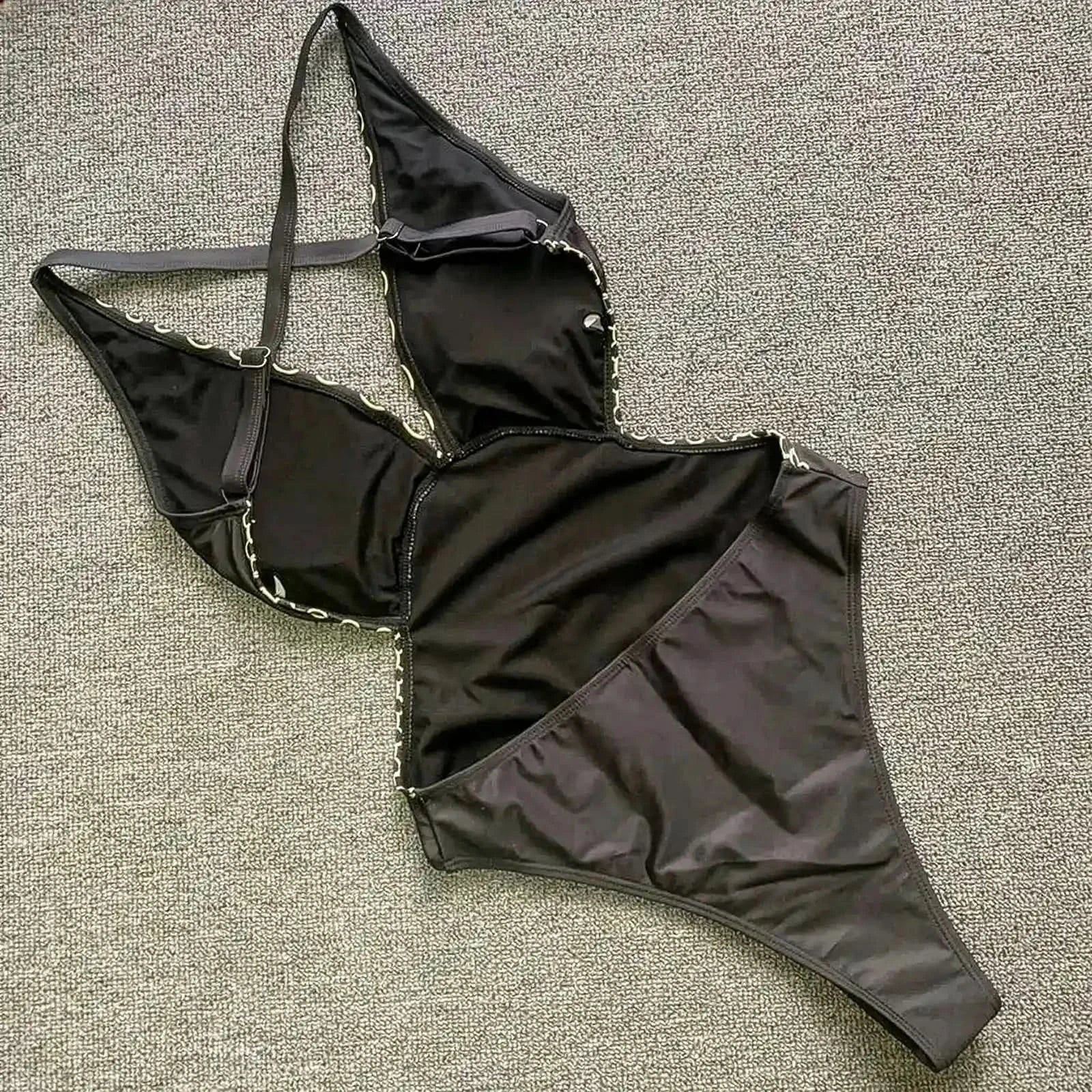 Sexy Imprimé Doré Décolleté V - Saylana