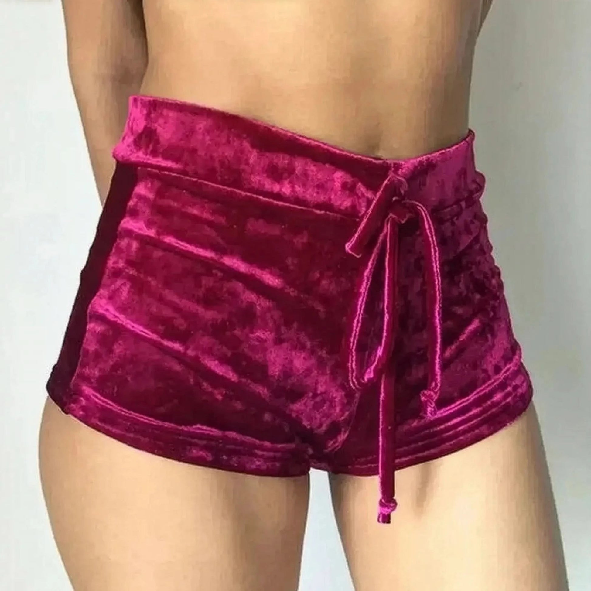 Short en velours chic à cordon - Saylana
