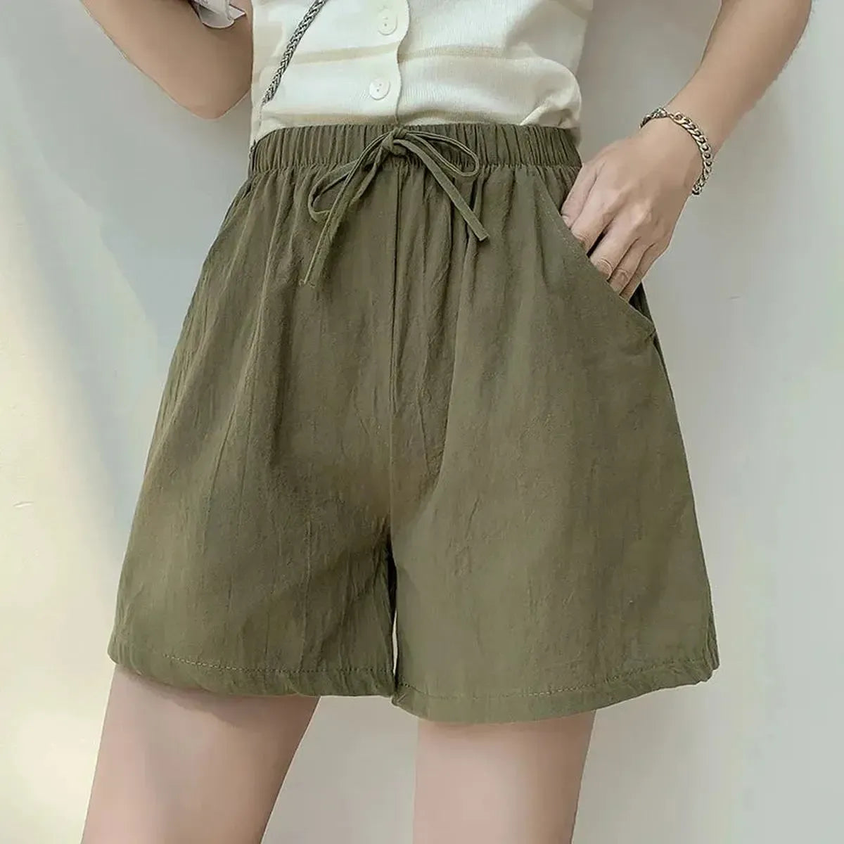 Short femme lin et coton léger-Saylana