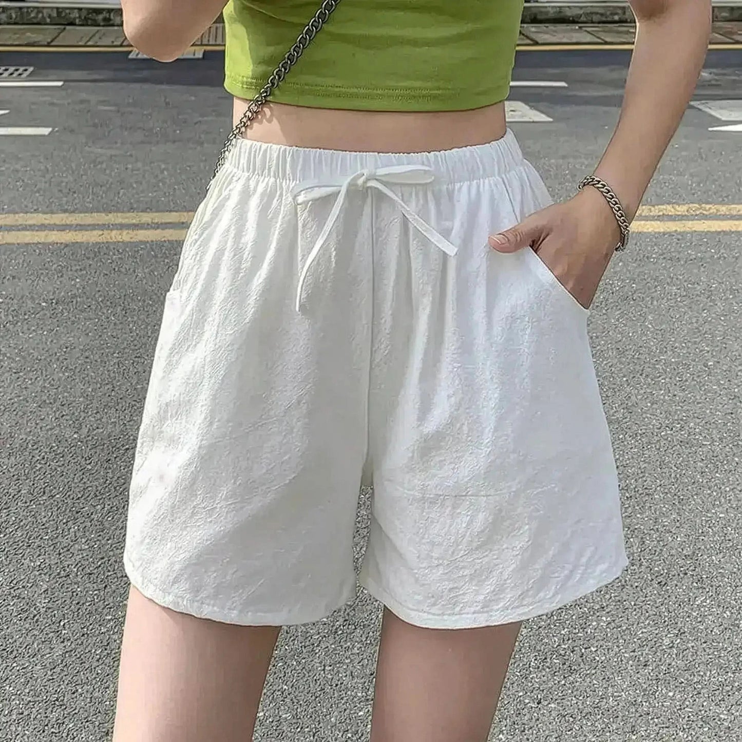 Short femme lin et coton léger - Saylana