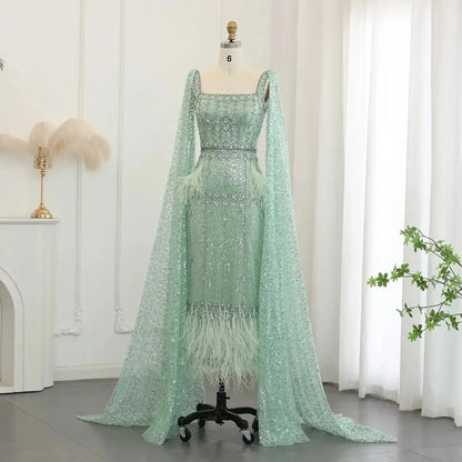 Sirène Grise Luxe à Plumes Sharon Said-Saylana