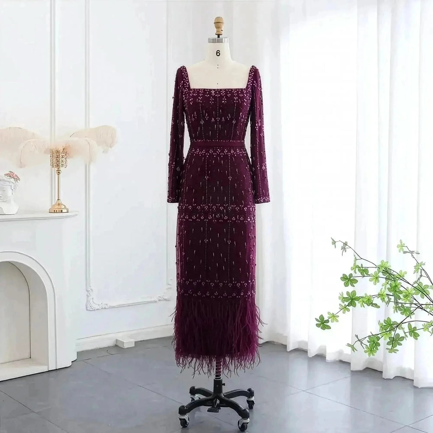 Sirène Grise Luxe à Plumes Sharon Said - Saylana