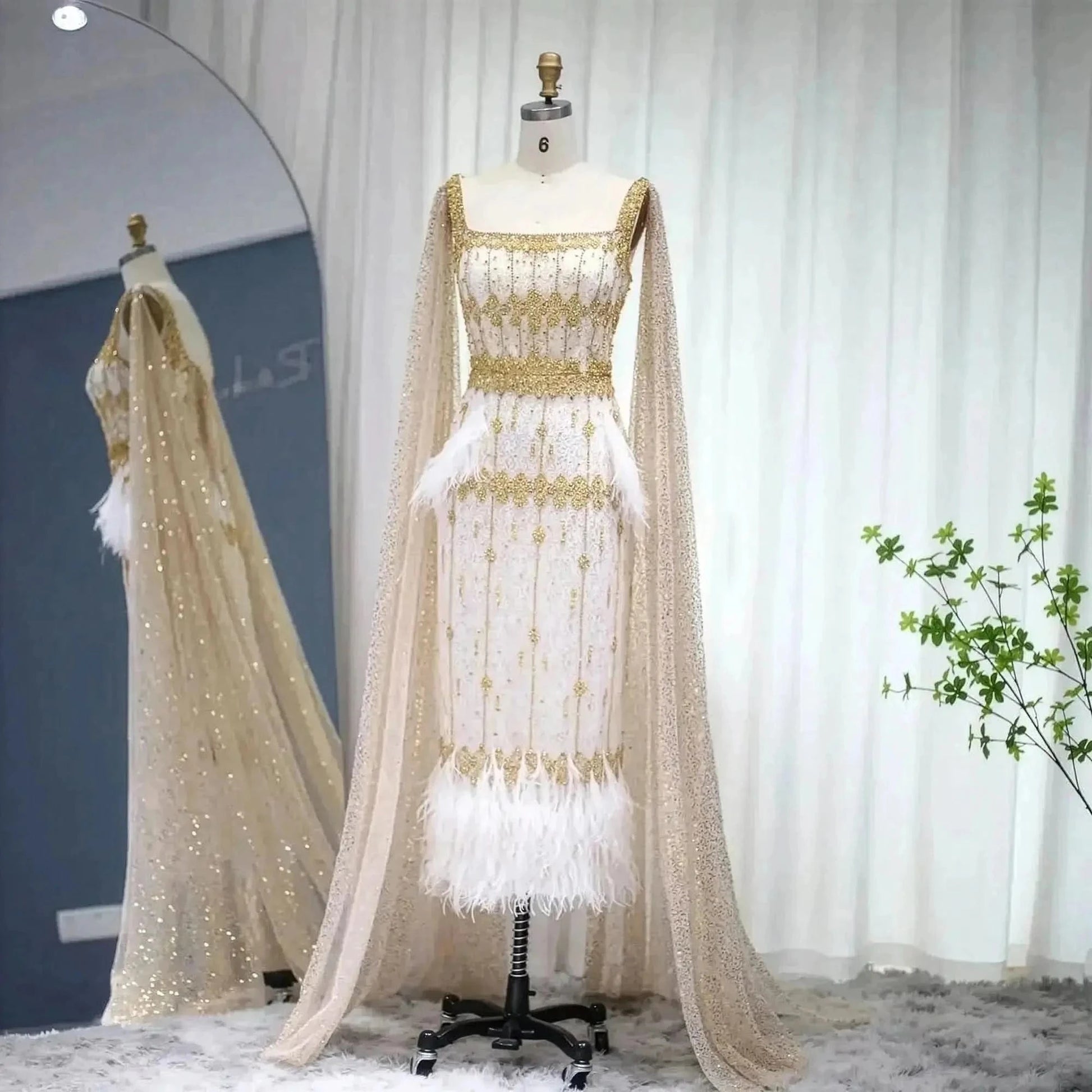 Sirène Grise Luxe à Plumes Sharon Said - Saylana