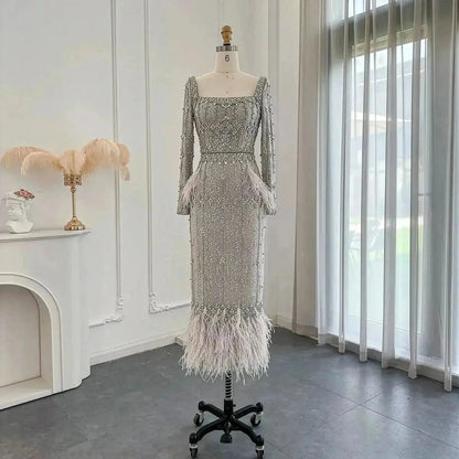 Sirène Grise Luxe à Plumes Sharon Said - Saylana