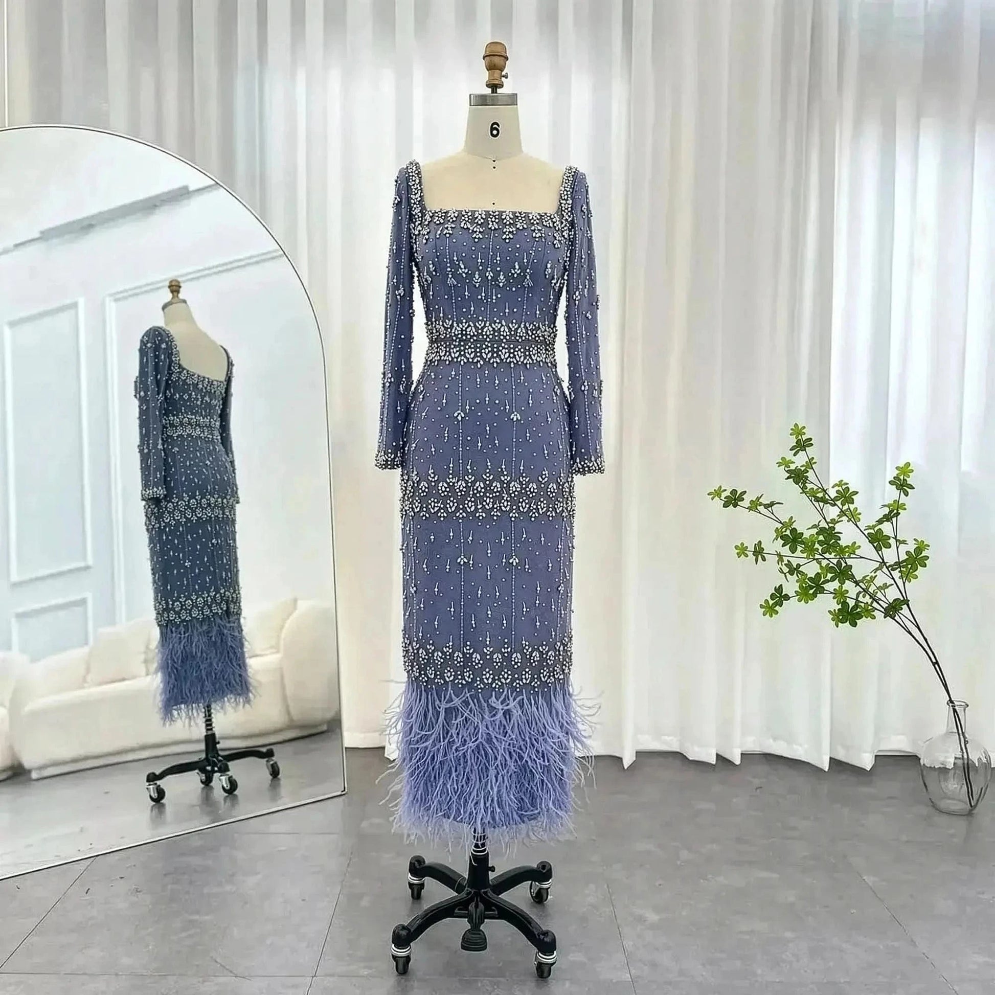 Sirène Grise Luxe à Plumes Sharon Said - Saylana