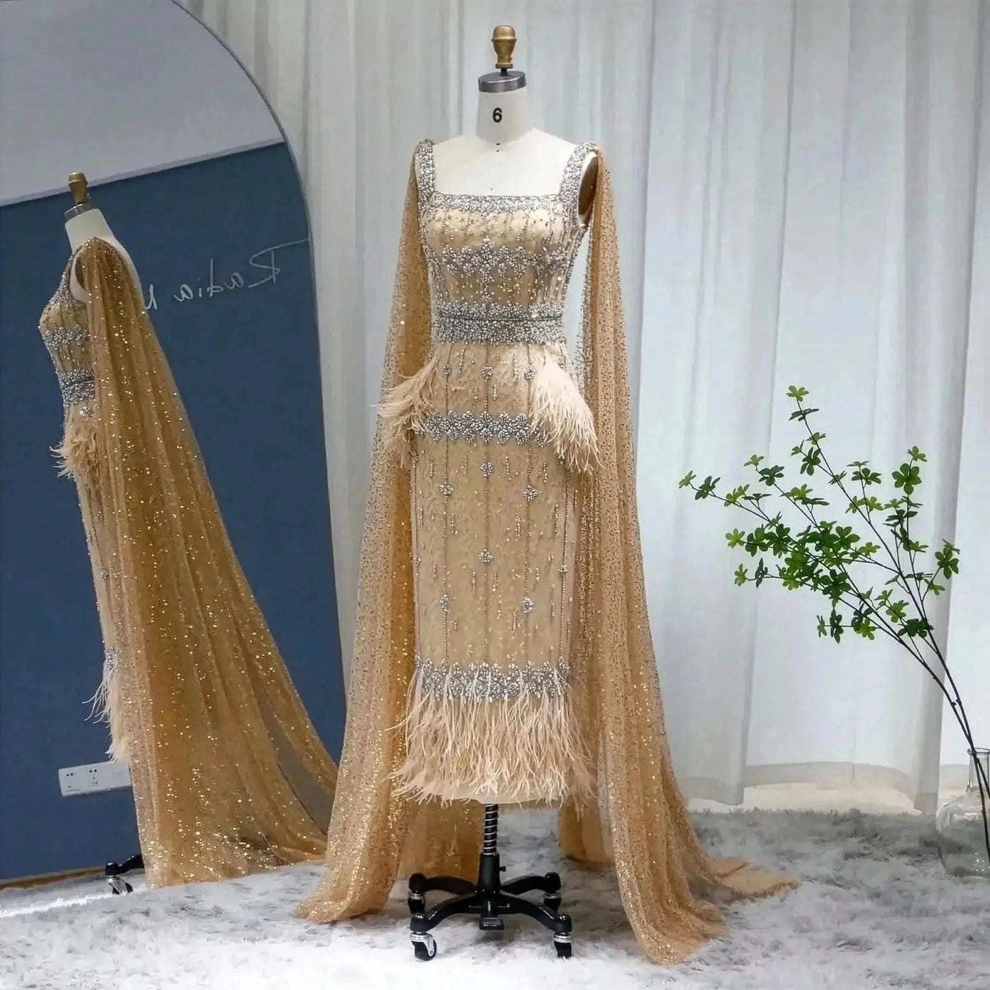 Sirène Grise Luxe à Plumes Sharon Said - Saylana