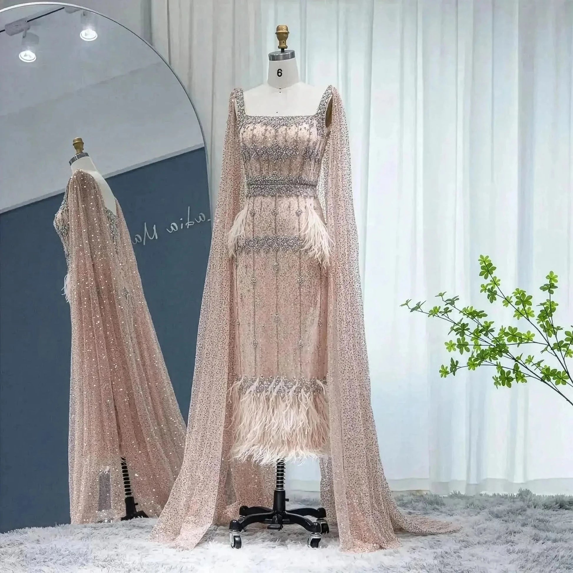 Sirène Grise Luxe à Plumes Sharon Said - Saylana