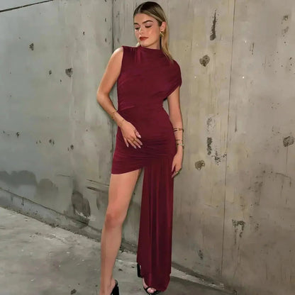 Slim Taille Haute Asymétrique - Saylana