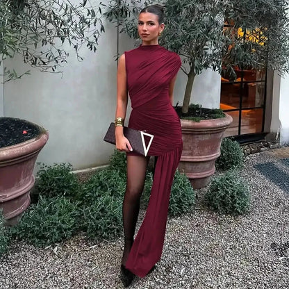 Slim Taille Haute Asymétrique - Saylana