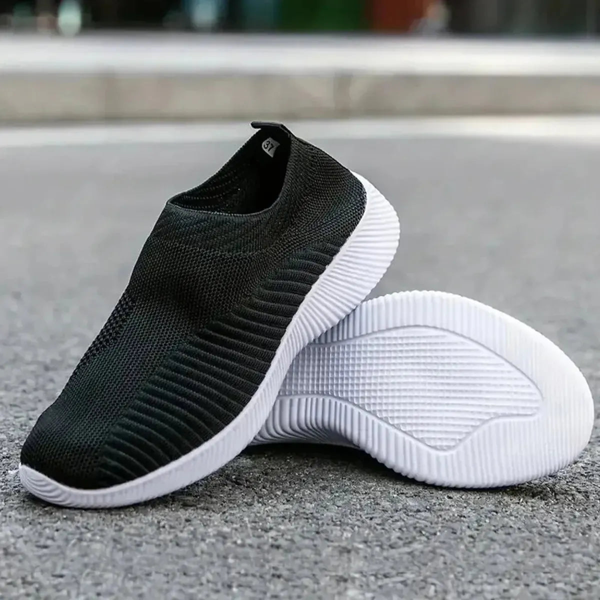 Sneakers Basses Respirantes en Maille-Saylana