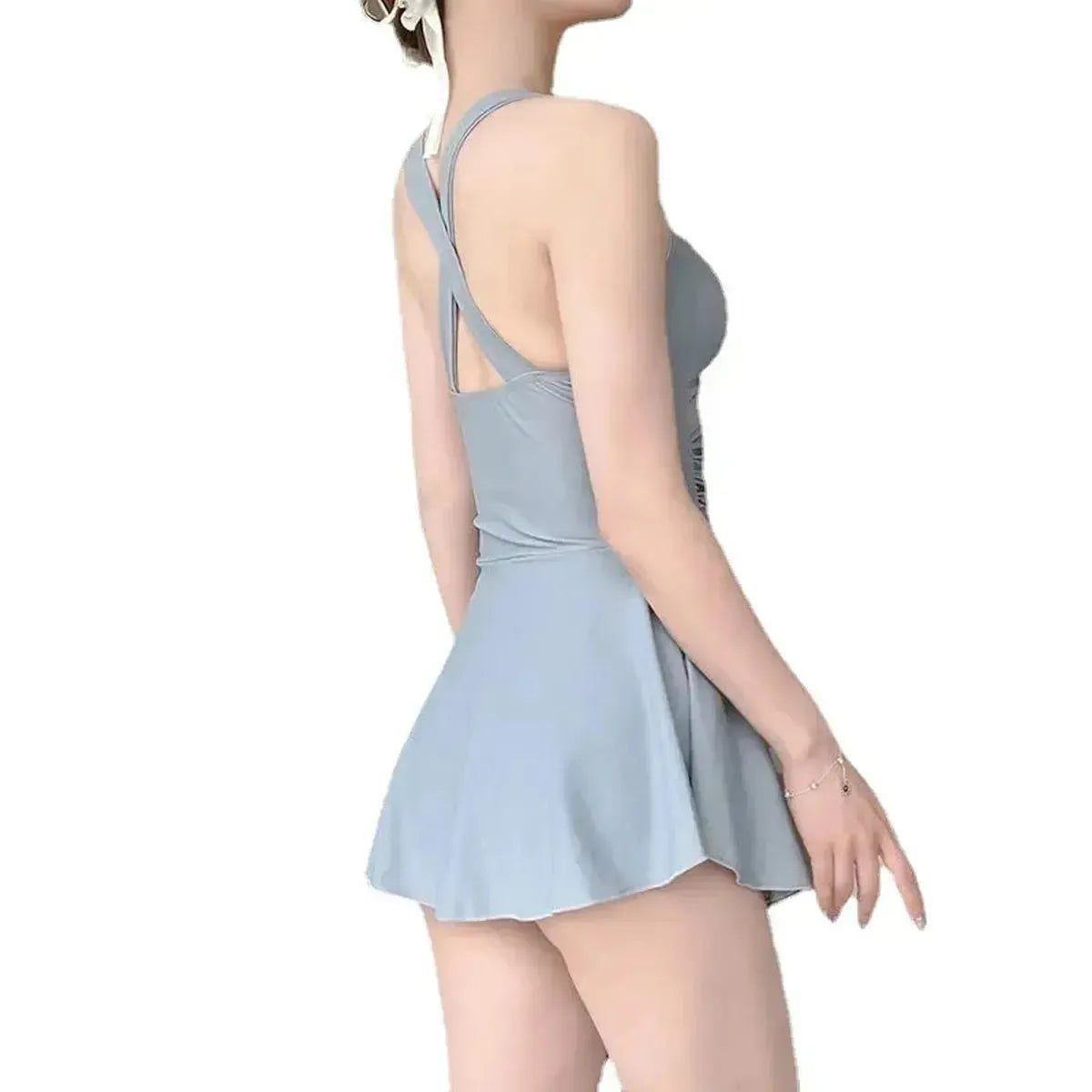 Style Robe Gainant Couleur Unie-Saylana