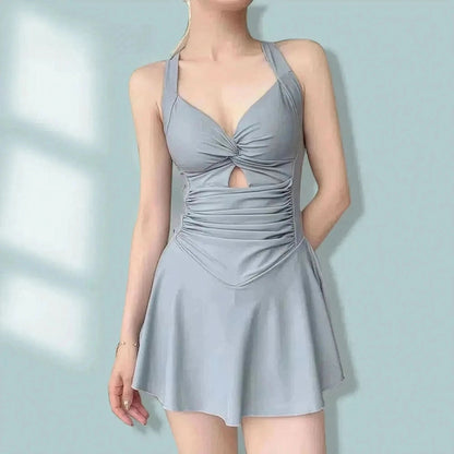 Style Robe Gainant Couleur Unie - Saylana