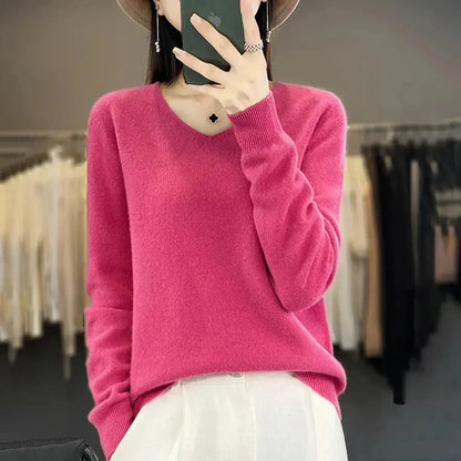 Sweater Cachemire Fin Hiver-Saylana