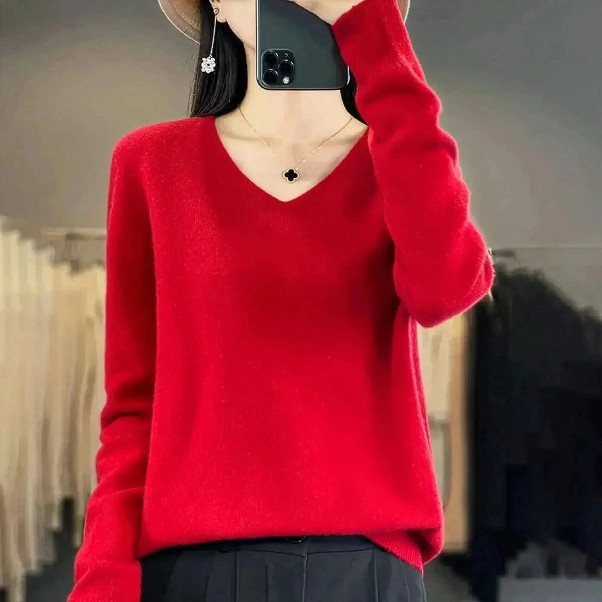 Sweater Cachemire Fin Hiver - Saylana