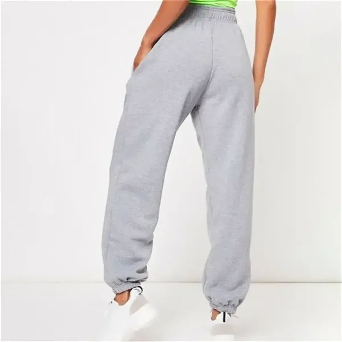 Sweatpants Confort avec Motif Félin Original-Saylana