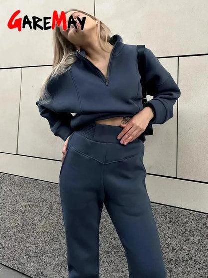 Sweatshirt Velours + Pantalon Harem-Saylana