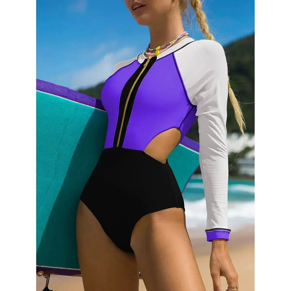 Swimwear Tropical Solide-Saylana