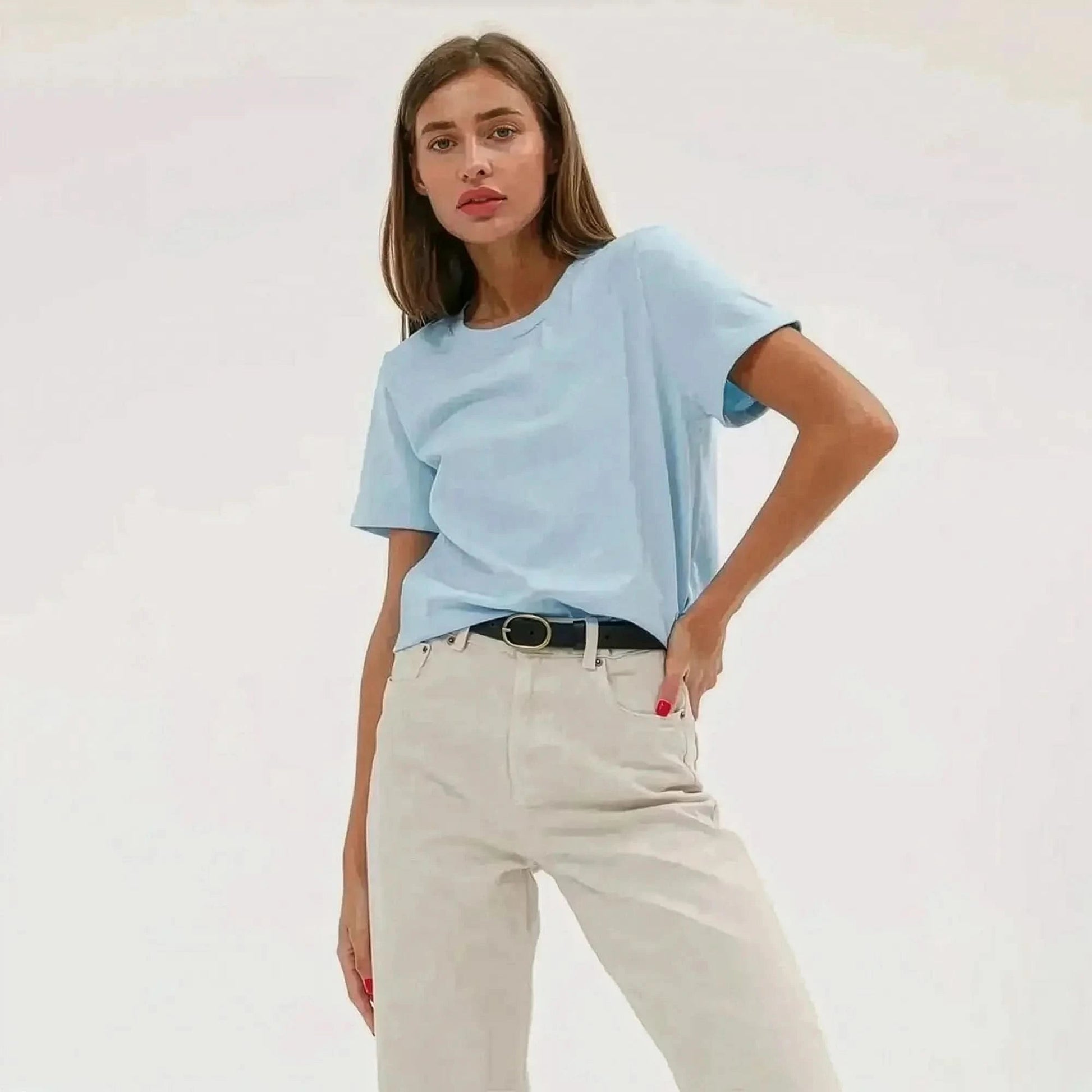 T-shirt coton doux, coupe ample - Saylana