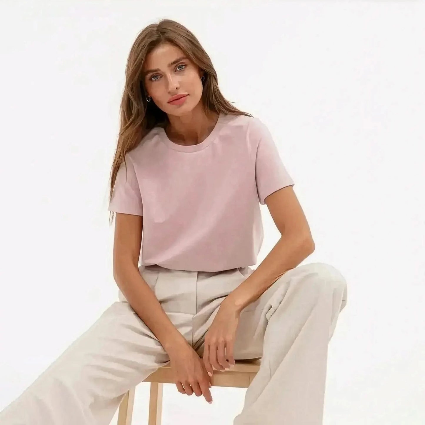 T-shirt coton doux, coupe ample - Saylana