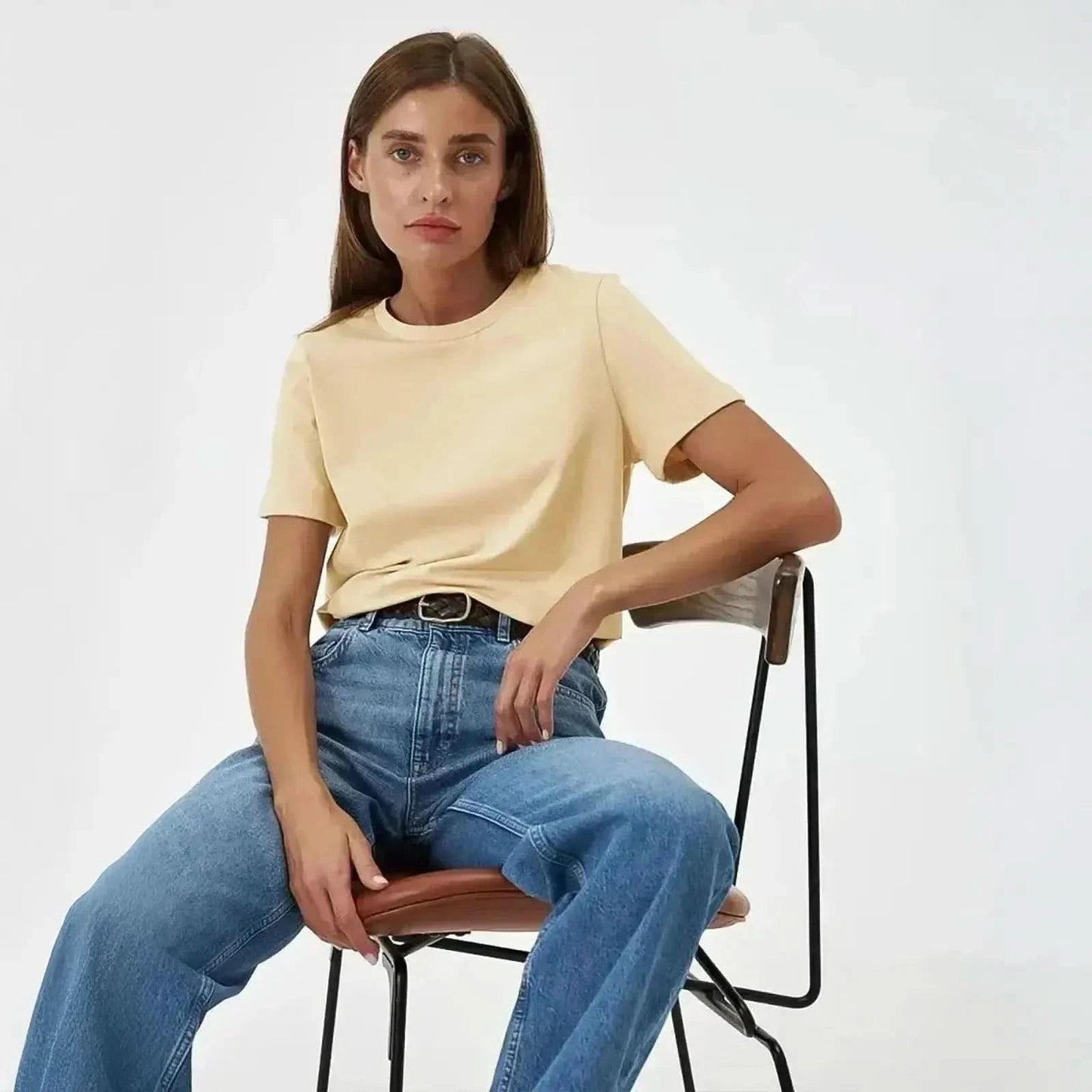 T-shirt coton doux, coupe ample - Saylana