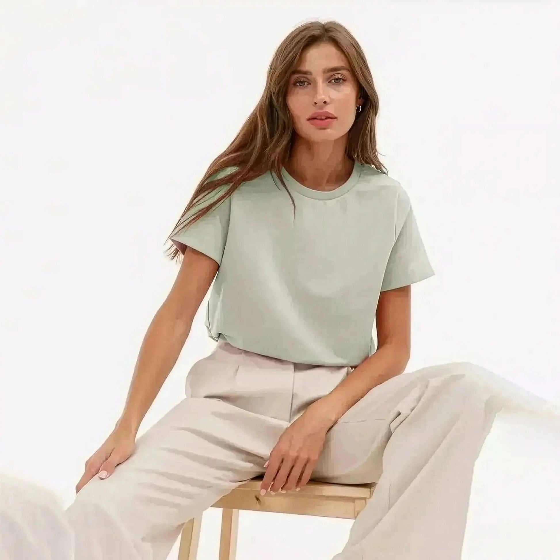 T-shirt coton doux, coupe ample - Saylana