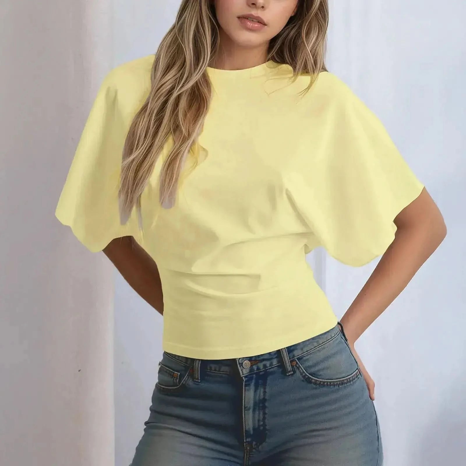 T-shirt loose à manches courtes et taille cintrée - Saylana