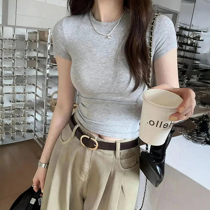 T-shirt skinny manches courtes pour look street - Saylana