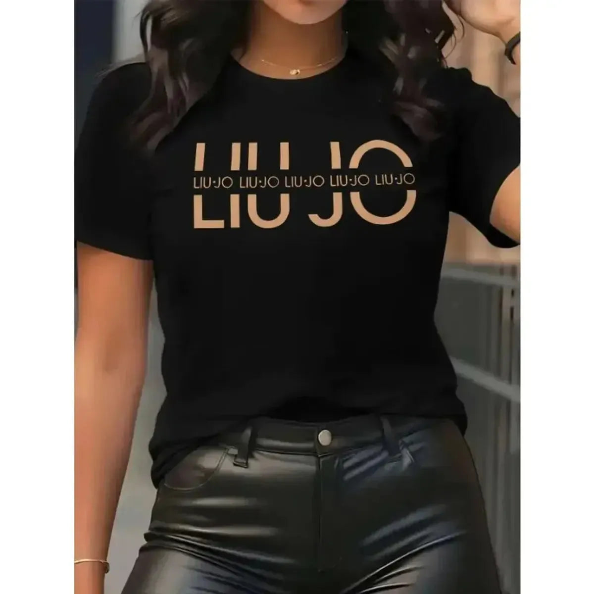T-shirt streetwear Y2K haute qualité et luxe-Saylana