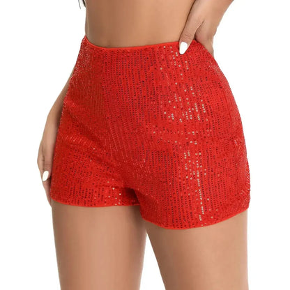 Taille haute à sequins pour un look club brillant-Saylana