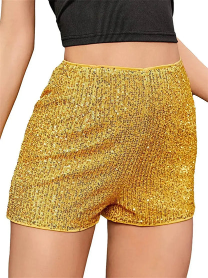 Taille haute à sequins pour un look club brillant-Saylana