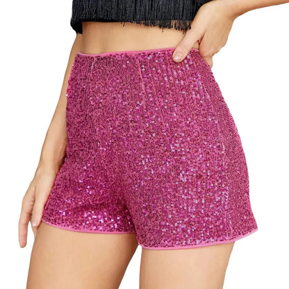 Taille haute à sequins pour un look club brillant-Saylana