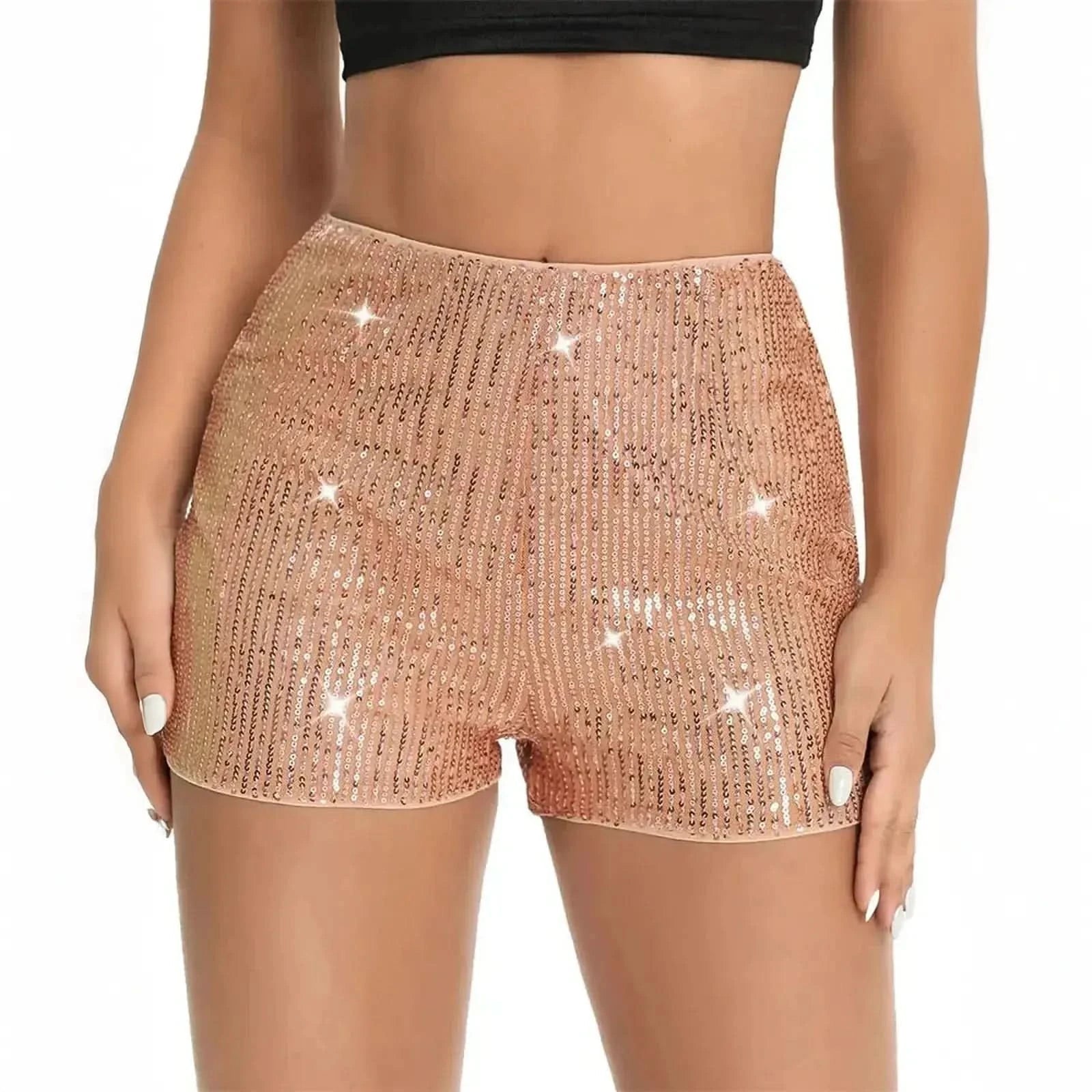 Taille haute à sequins pour un look club brillant - Saylana