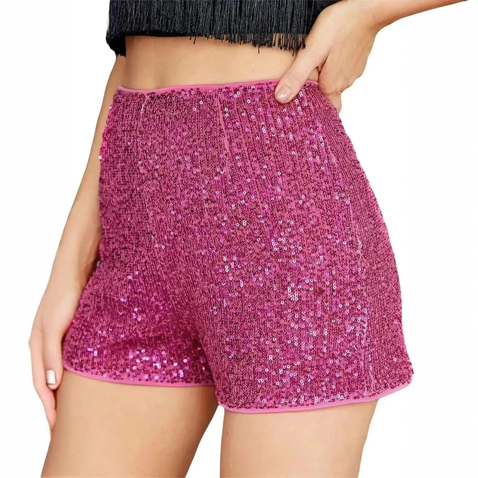 Taille haute à sequins pour un look club brillant - Saylana