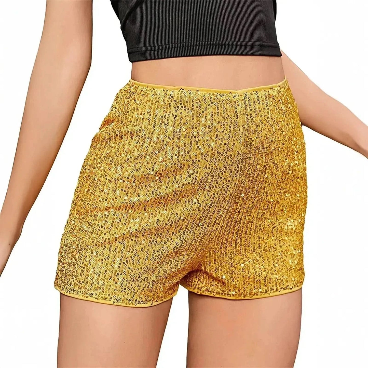 Taille haute à sequins pour un look club brillant - Saylana