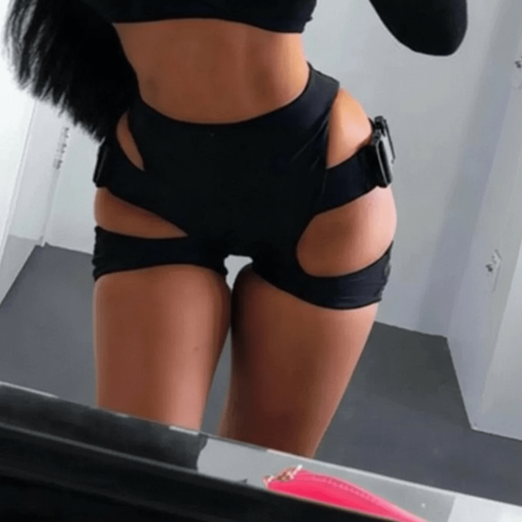 Taille haute froncée pour fessier galbé en mouvement - Saylana