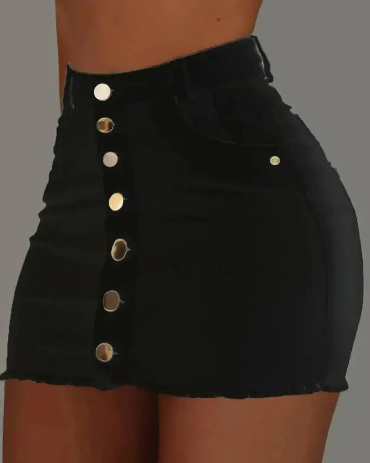 Taille Haute & Ourlet Effiloché-Saylana