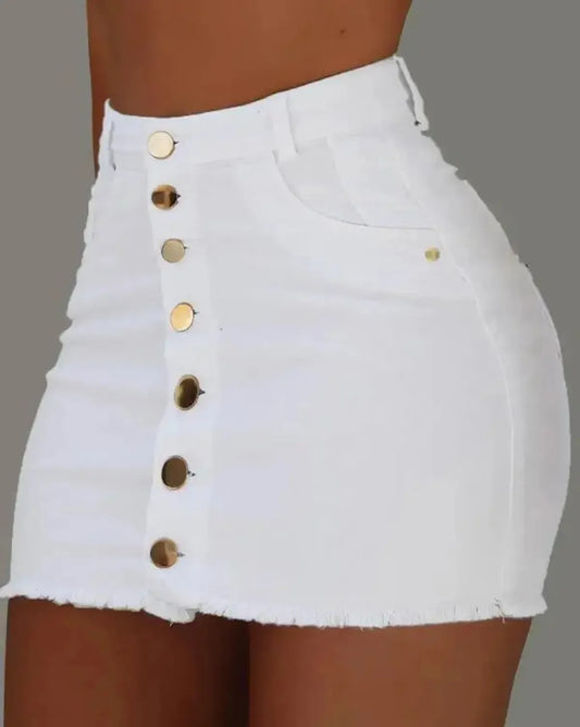 Taille Haute & Ourlet Effiloché-Saylana