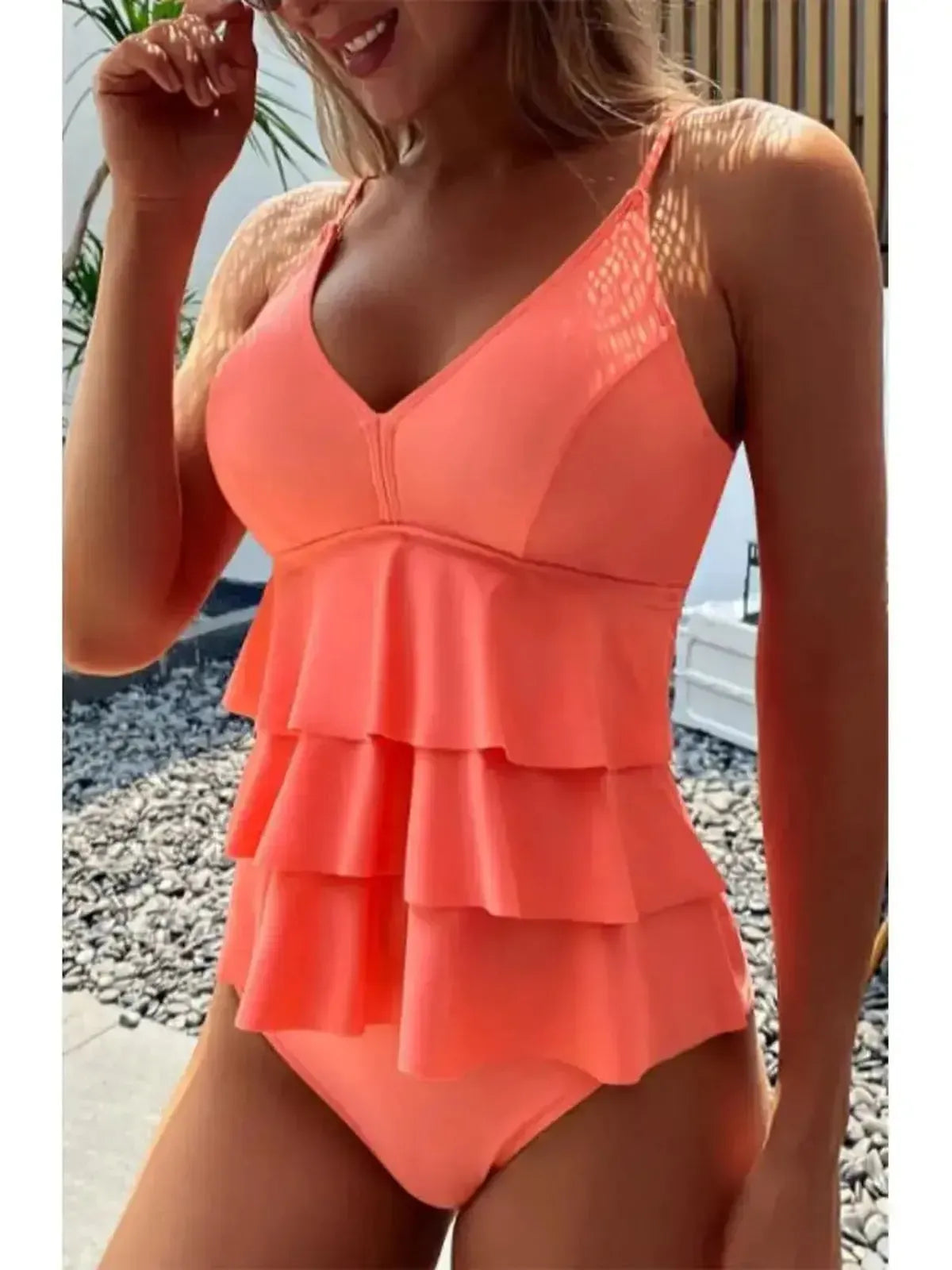 Tankini Élégant 2 Pièces Coupe Gainante-Saylana