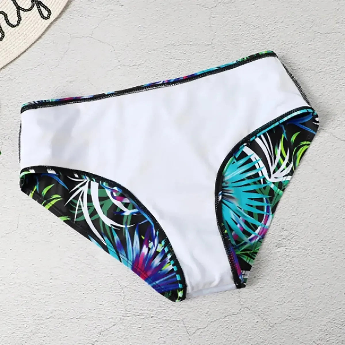 Tankini Imprimé Botanique 2 Pièces Été-Saylana