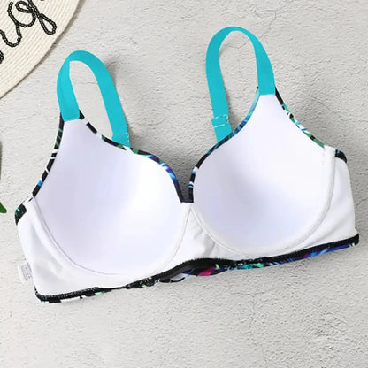 Tankini Imprimé Botanique 2 Pièces Été-Saylana