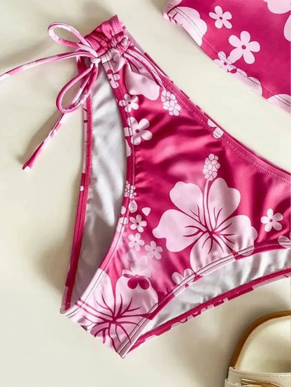 Tankini Imprimé Floral Dos Nu-Saylana